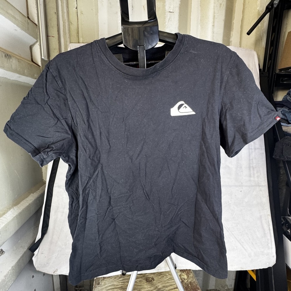 Quiksilver T-Shirt Mens XL Black Feeling Fine Since Sixty Nine Graphic Crew Neck